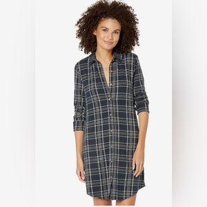 Fatherly flannel mini dress